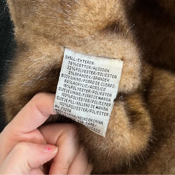 Marvin Richards Fur Lined Trucker Denim Jacket Size Large Vintage Y2K Country - Picture 14 of 16